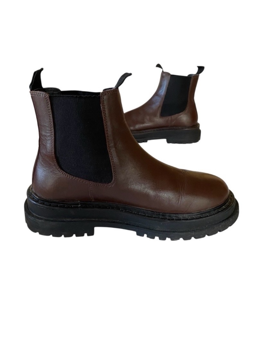 ASOS Design Chocolate Brown Chelsea Boots Mens 4 Women’s 5.5-6